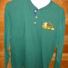 DISNEY Men's Pullover Shirt - Green - Size Large - TIGGER - 100% Cotton *