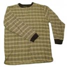 Mens Black Green Brown SUTTER & GRANT Flannel Half Button Shirt Medium