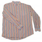 Mens Blue Brown Orange CLUB ROOM Button Down Shirt Large