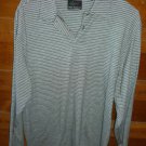 GREG NORMAN COLLECTION Men's Pullover Shirt - Black/White - Size L/G *