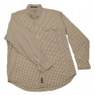 Mens Black Tan TOMMY HILFIGER Long Sleeve Shirt Medium