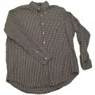 Mens Blue Gray Tan NAUTICA Button Down Shirt Large
