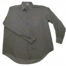 Mens Black Gray NAUTICA Button Down Shirt Large