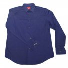 Mens Blue ALFANI Slim Fit Stretch Long Sleeve Shirt L Large Cotton Blend