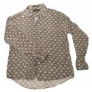 Mens Multi-Color L UOMO Long Sleeve Shirt XL Cotton Blend