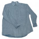 Mens Blue ALFANI Long Sleeve Shirt XXL 100% Polyester
