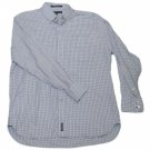 Mens Blue Black TOMMY HILFIGER Button Down Shirt Large