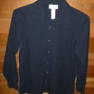 Womens Black JONES NEW YORK Blouse Small
