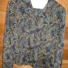 Womens Black Brown Green NOTATIONS Blouse Small