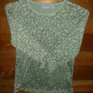 CROFT & BARROW Women's Blouse - Green/Brown - Size Small - EUC