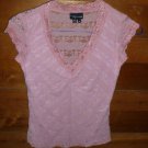 MY MICHELLE Women's Blouse Shirt - Mauve - Size Medium - EUC *