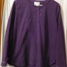 OSCAR DE LA RENTA Women's Pullover Shirt   Purple   Size M  100% Polyester *