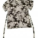 Womens Black Gray White NINE WEST Pullover Blouse Large
