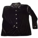 Womens Black ROBERT LOUIS Button Front Blouse Large