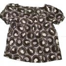 Womens Black Gray White NEW YORK & CO Pullover Blouse Small