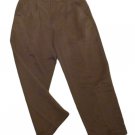 Mens Brown IZOD Pleated Dress Pants 33 X 28 100% Polyester