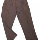 Mens Gray Maroon ALAN FLUSSER Pleated Dress Pants 36 X 31 1/4