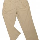 Mens Tan CORBIN Pleated Casual Dress Pants 38 X 29 1/2 Cotton Blend