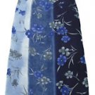 Womens Purple Blue Gray SANCRED Wrap Style Skirt L XL 29"