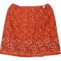 Womens Red Black White CHARTER CLUB Wrap Skirt 8P