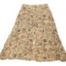 Womens Green Tan Brown SAG HARBOR Skirt Medium