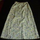 Womens Green Blue Floral LIZ CLAIBORNE LIZ WEAR Skirt 2 Petite