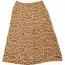 Womens Brown Tan Creme LIZ CLAIBORNE VILLAGER Skirt 12