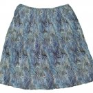 Womens Multi-Color ANNA MAXWELL Skirt 28W 100% Polyester