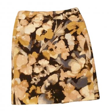 Womens Brown Tan Gray CATO Skirt 8