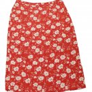 Womens Red White Yellow CHRISTOPHER & BANKS Skirt 16