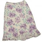 Womens Purple White Green EMMA JAMES LIZ CLAIBORNE Skirt 4P