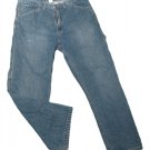 Mens Blue OPEN TRAILS Carpenter Style Denim Jeans 37 X 28 1/4 100% Cotton