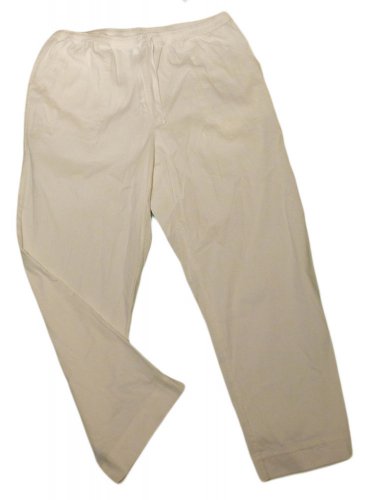 Womens Off White DENIM & CO Casual Pants 1X