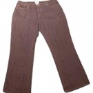 Womens Blue Maroon Brown CAROLINA BLUES Casual Pants 18W