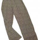 Womens Black Tan PAUL HARRIS DESIGN Casual Pants XS NWT