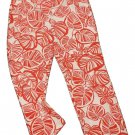 Womens Red White TALBOTS Stretch Pants 8