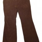 Womens Brown ST JOHNS BAY Boot Cut Corduroy Pants 14P