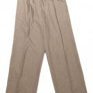 Womens Brown FUNDAMENTAL THINGS Pleated Dress Pants with Belt 12 NWT