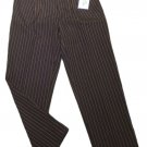Womens Black White BEND OVER Casual Dress Pants 14 NWT