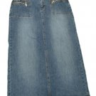 Womens Blue CAROLINA BLUES Denim Skirt 12