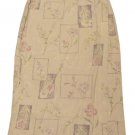 Womens Multi-Color DRESS BARN Wrap Skirt 16 Linen Blend