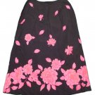 Womens Black Pink Orange NORTON MCNAUGHTON Skirt 12