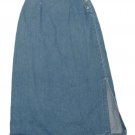 Womens Blue EDDIE BAUER Denim Skirt 10 100% Cotton