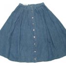 Womens Blue AVERROE Denim Pleated Skirt 11/12