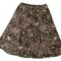 Womens Black Tan Off White CASUAL CORNER ANNEX Skirt 4P