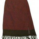Womens Black Maroon PARISIAN Skirt 16W Acrylic Blend
