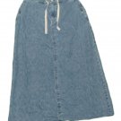 Womens Blue FRENCH CUFF Denim Skirt 10 100% Cotton