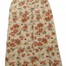 Womens Tan Red Blue LIZ CLAIBORNE EMMA JAMES Button Front Skirt 8