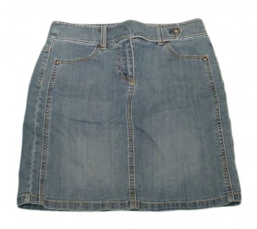 Womens Blue ANN TAYLOR Denim Skirt 4