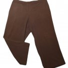 Womens Brown WHITE STAG Stretch Pants 22WP X 27 Polyester Blend